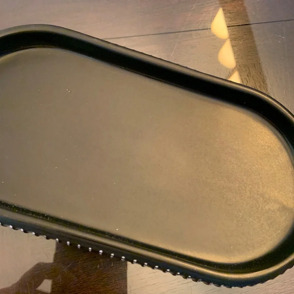 Ugg ceramic bathroom black/ivory vanity tray